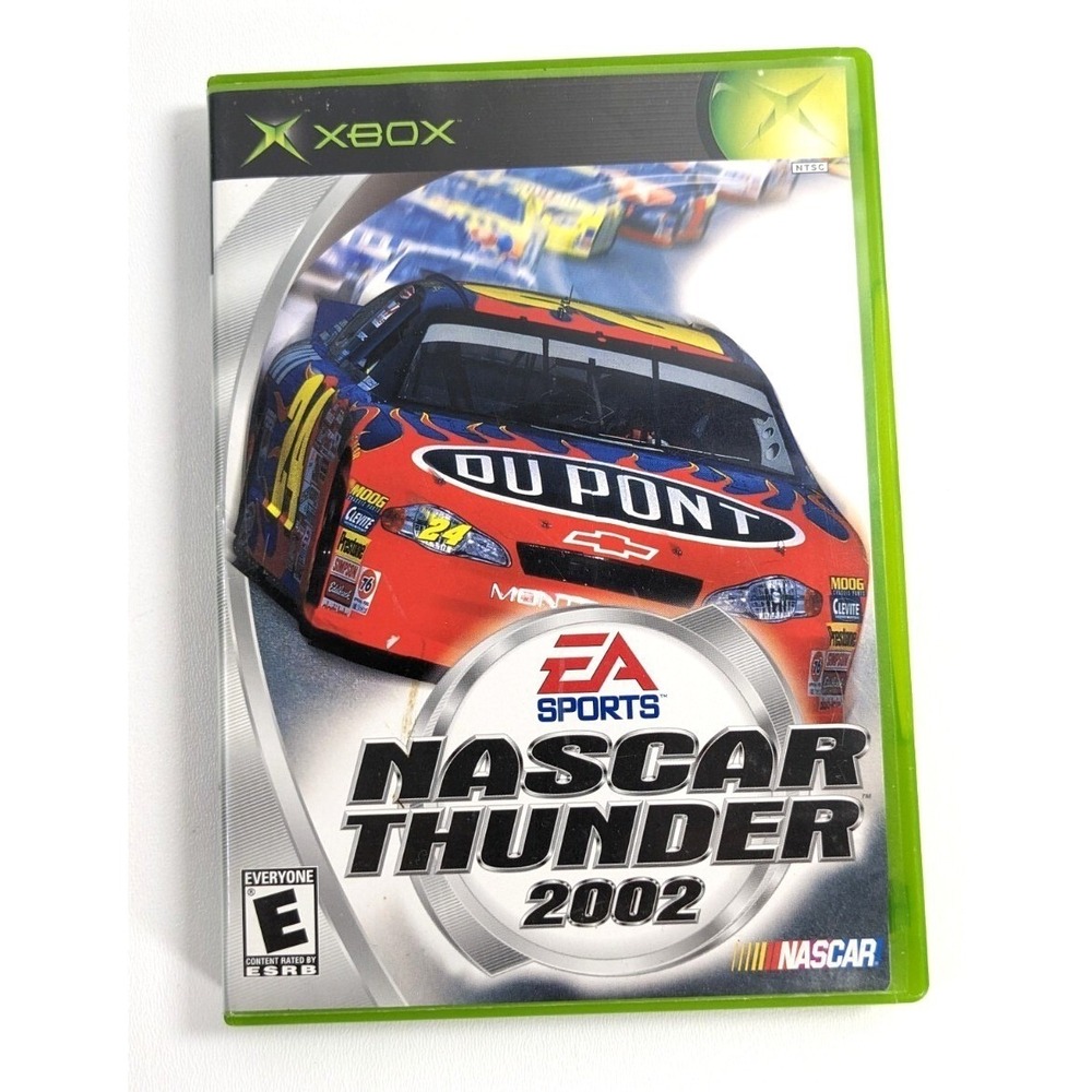 NASCAR Thunder 2002 Microsoft Xbox Original EA Sports Racing Game CIB Manual